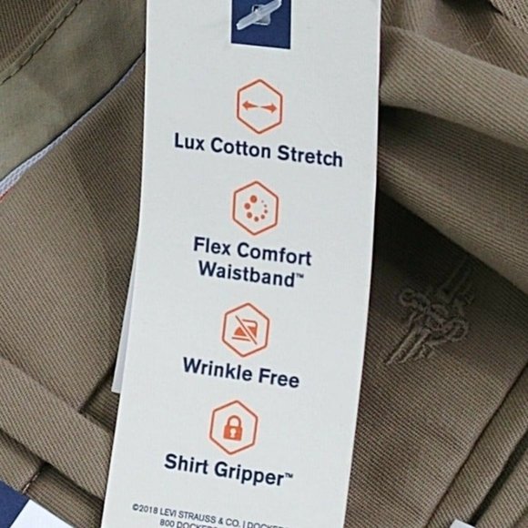 Dockers Signature Lux Cotton Pants Big & Tall 50 X 30 - Picture 8 of 12